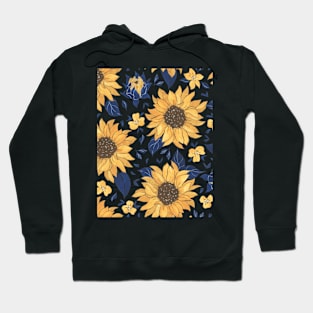 Sunflower pattern Hoodie